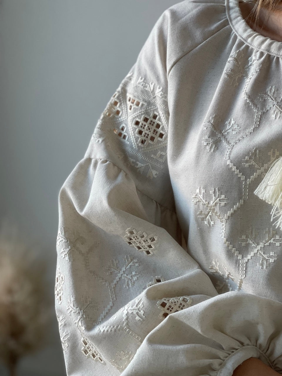 The Ivory Blouse with Richelieu