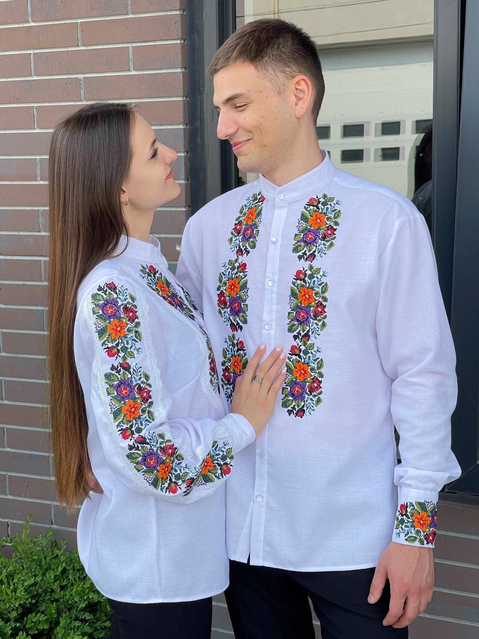Set of 2 Vyshyvankas - for Him & Her (Чоловіча та Жіноча Вишиванка)