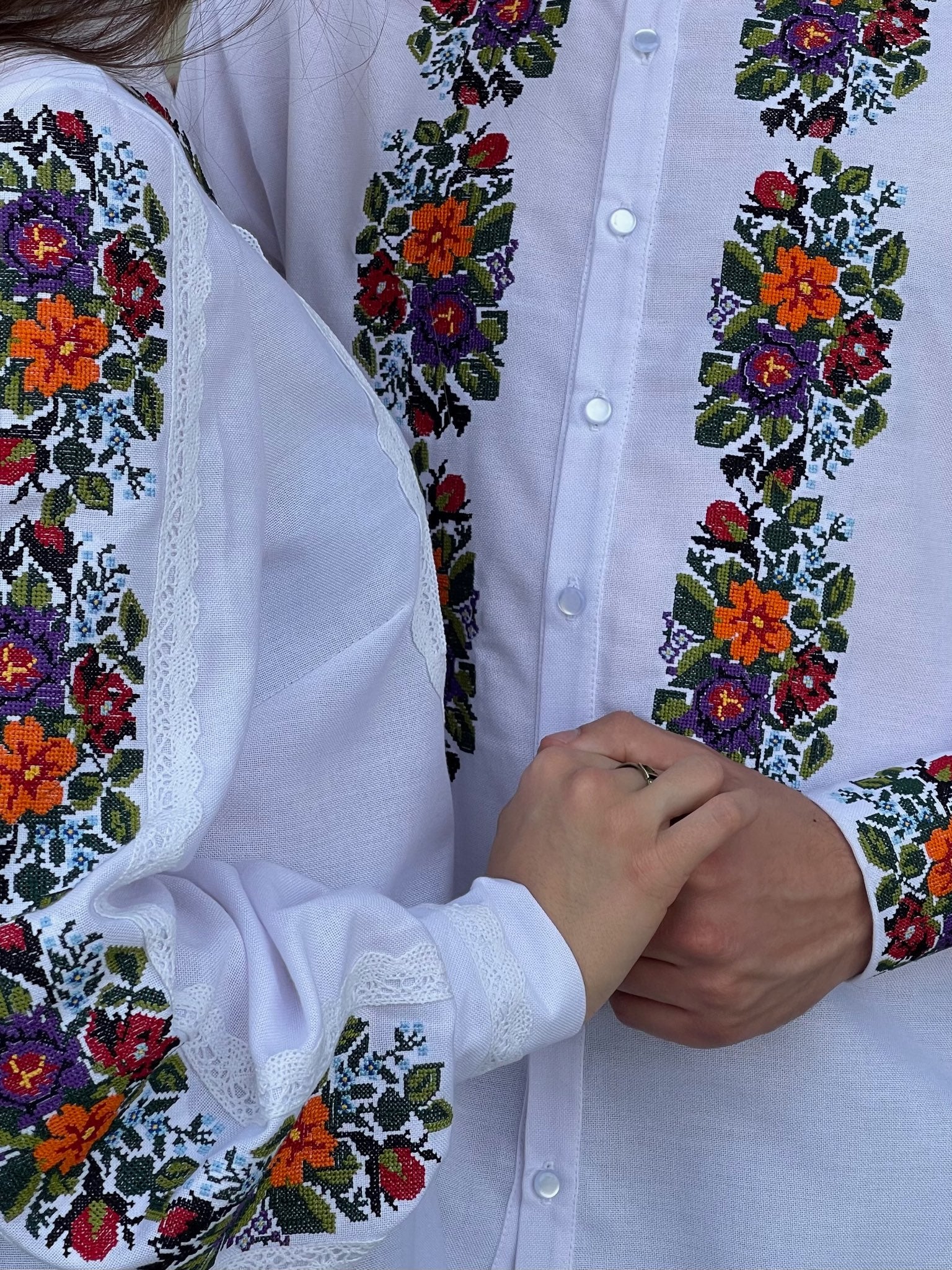 Set of 2 Vyshyvankas - for Him & Her (Чоловіча та Жіноча Вишиванка)