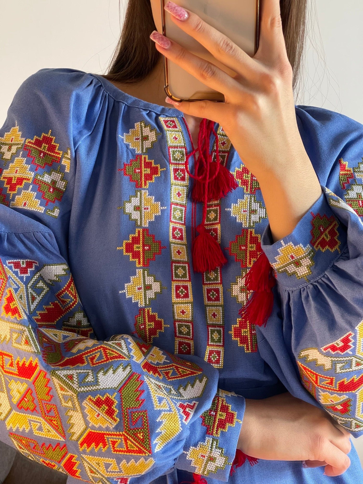 Azure Allure: The Enchanting Long Light Blue Dress - Vatra