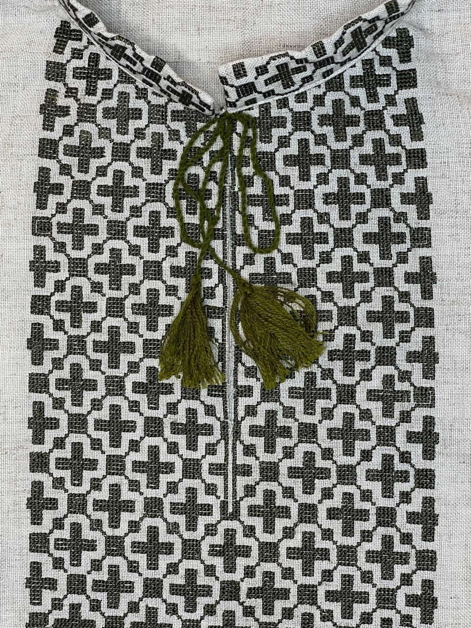 Embroidered Ukrainian Vyshyvanka Linen Shirt