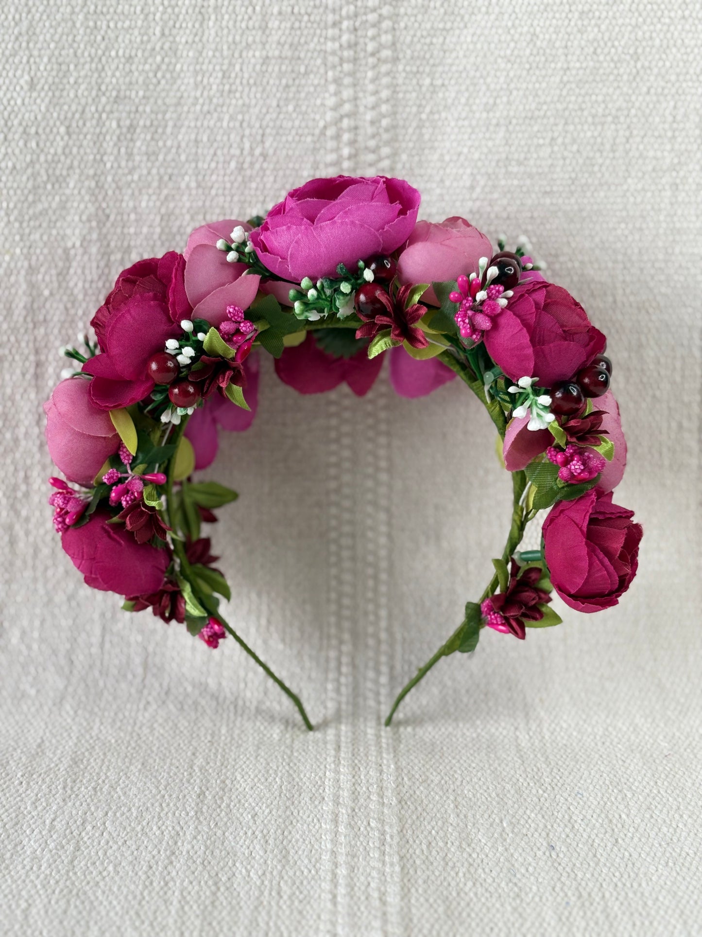 Barbie Pink Handmade Flower Crown