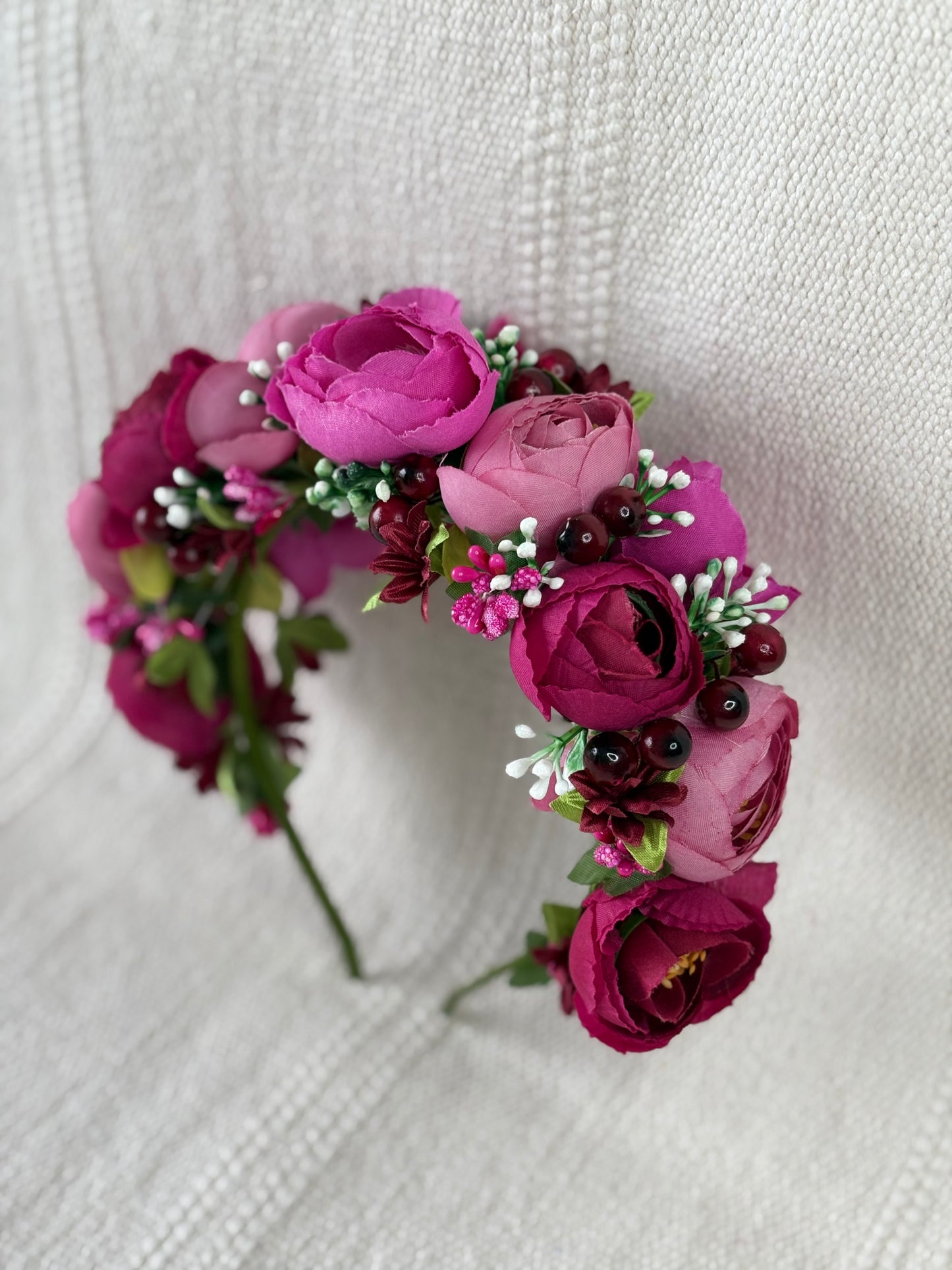 Barbie Pink Handmade Flower Crown