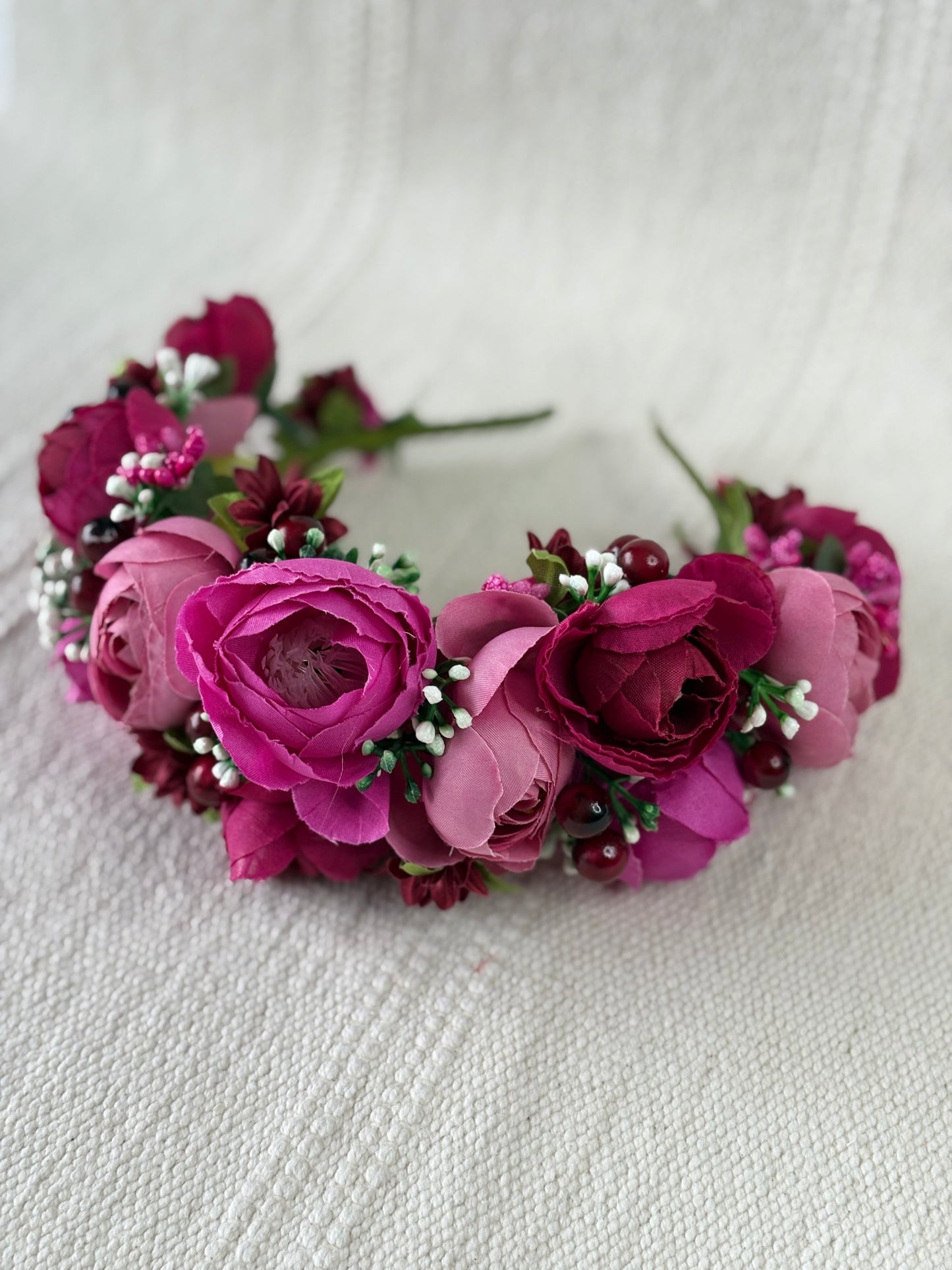 Barbie Pink Handmade Flower Crown